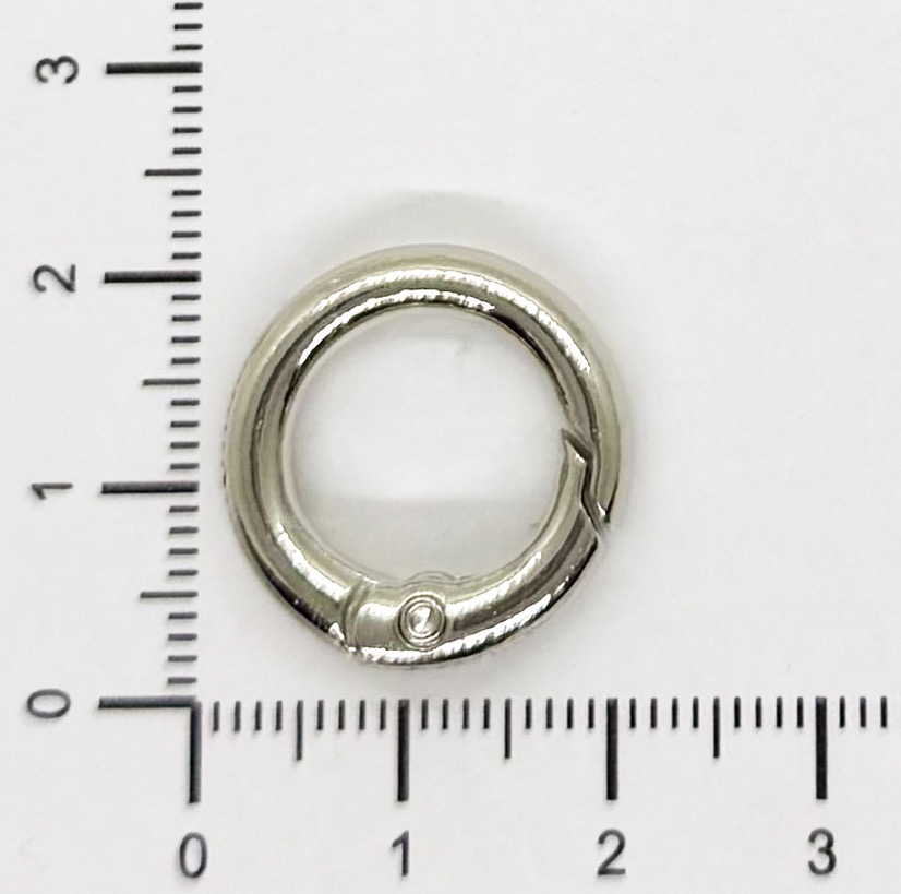 Mosquetón redondo 20mm níquel