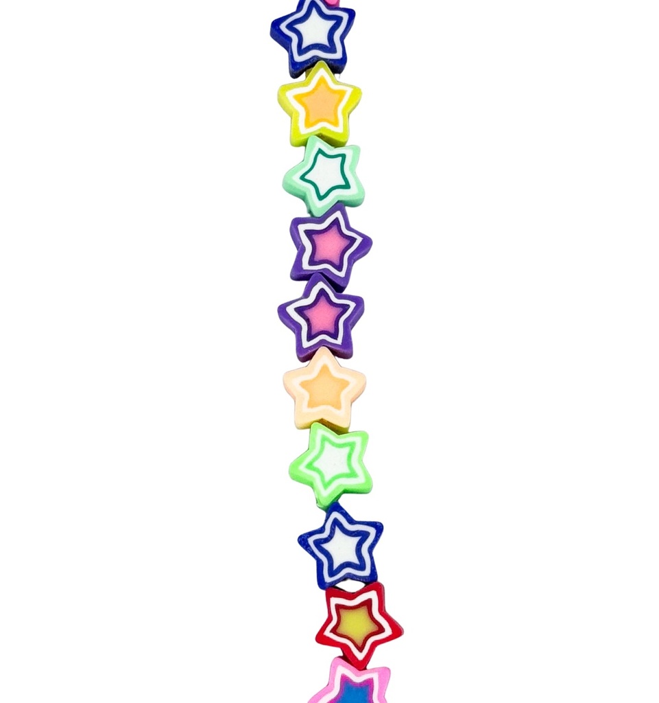 Tira de fimo estrellas x 40un 