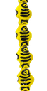 Cuenta cerámica pez amarillo x 15 un. 