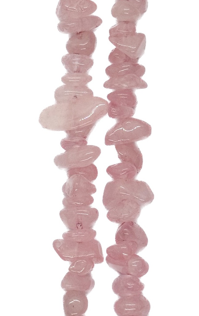 Escallas cuarzo rosa x tira    