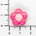 Plástico bicolor brillo AB flor 15mm x 10gr. 