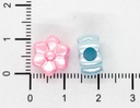  Plástico infantil pastel perlado flor 10mm x 10gr.   