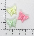  Plástico infantil pastel perlado mariposa #1 x 10gr.   