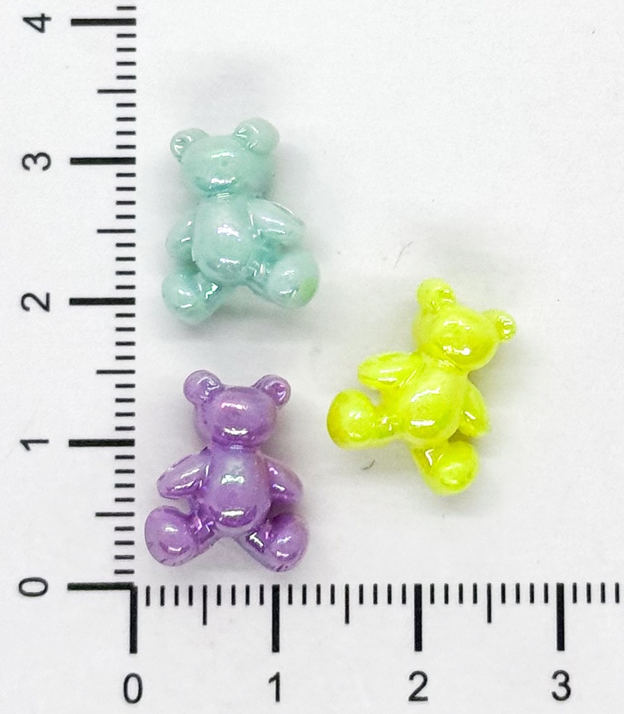  Plástico infantil pastel brillo osito x 10gr.  
