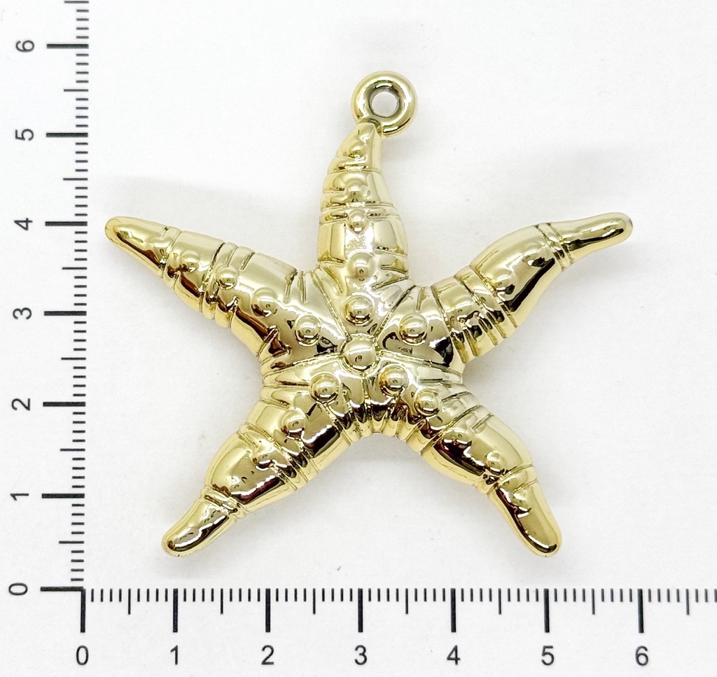 CCB dije estrella dorada grande x 1un 