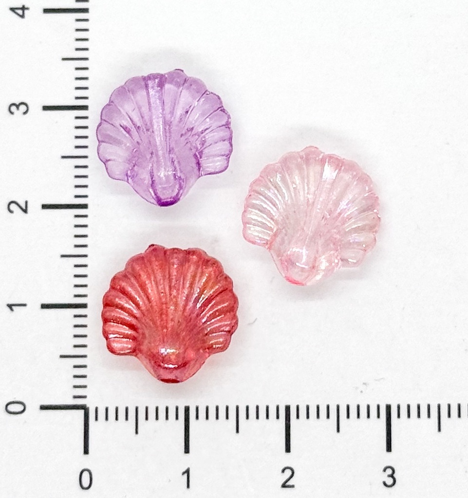 Acrilico traslucido ostras multicolor x 10gr