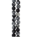Bolita obsidiana nevada 6mm x tira  