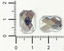 Gemas termopegables plateadas rectangular 10x14mm x 10un 