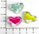 Corazón inyectado pastel colores surtidos x 10 grs.