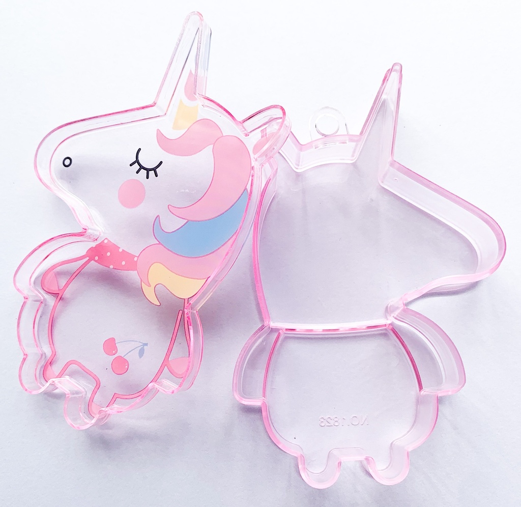 Cajita acrílica divisora unicornio