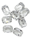 Gema engarzada plata rectangular 18x25 mm x 10un.