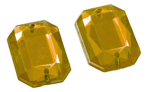 Gema p/coser octogonal 13x18mm caramelo x 50U