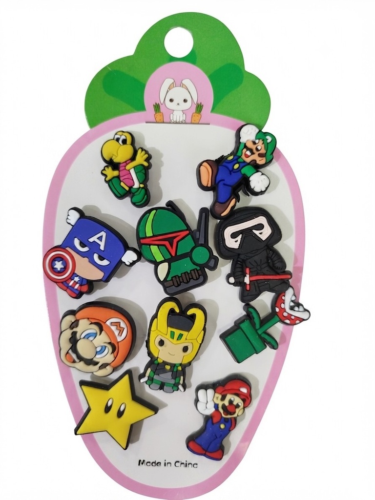 Pin para crocs blister #009 x 10un.