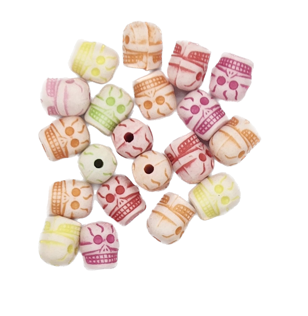 Plástico infantil labrado calavera x 10gr.
