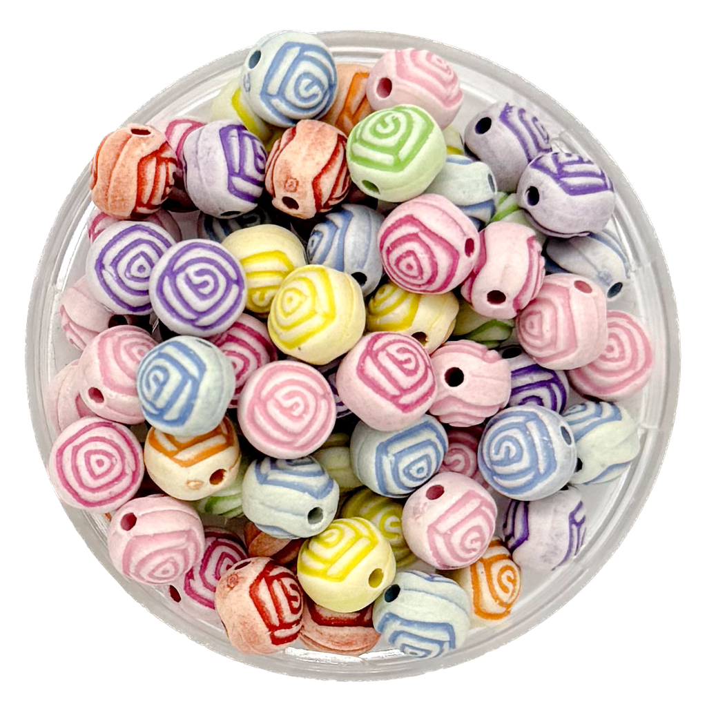 Plástico infantil labrado rosa 8mm x 10gr.