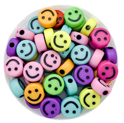 Plástico smile multicolor opaco 10mm x 10gr.