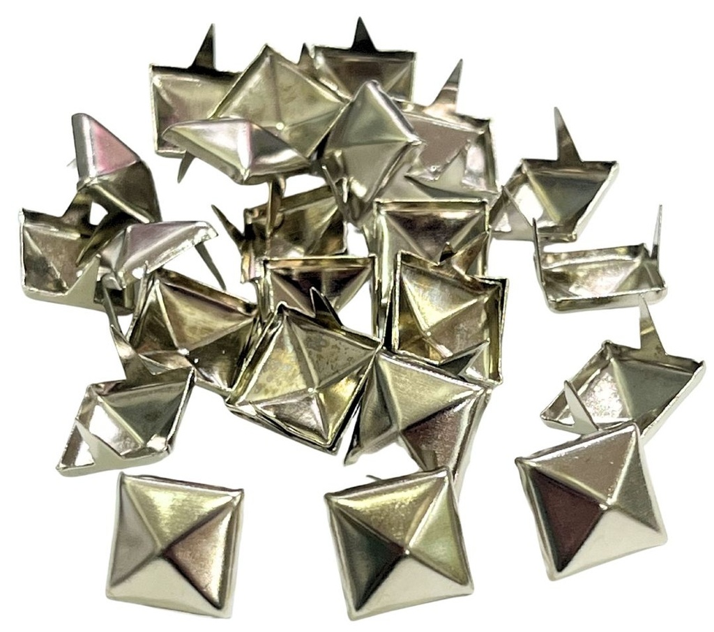 Tacha niquel cuadrada 10x10 mm x 25un