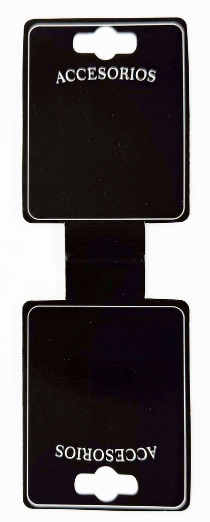 Cartoncito accesorios rectangular negro