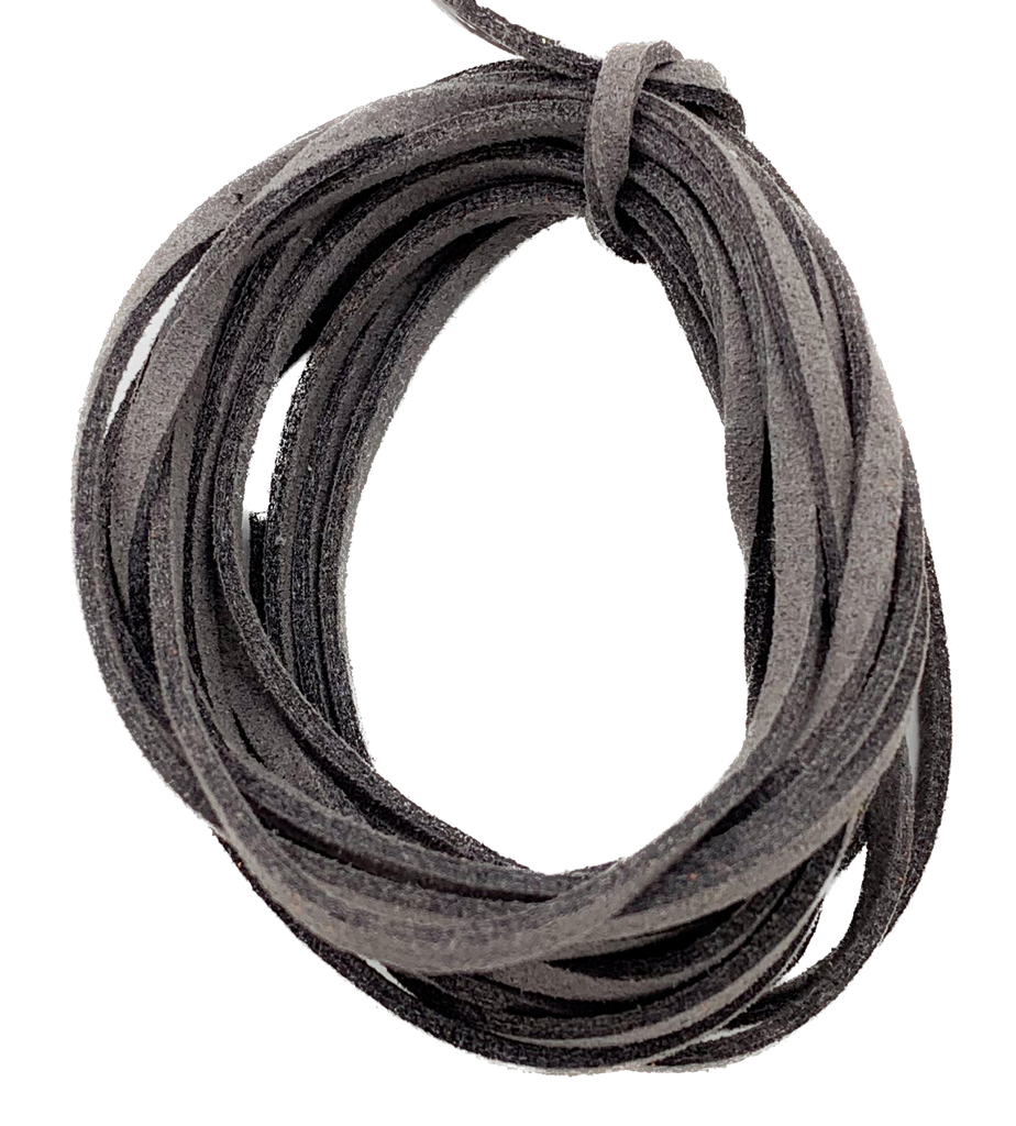 Cordón gamuza 3mm gris oscuro