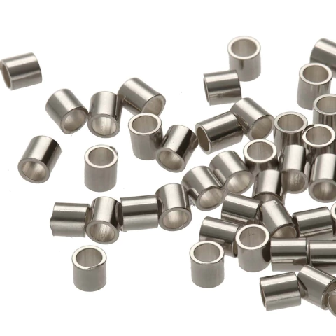 Apreta tanza tubo 2x2mm x 100 un.