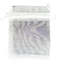 Bolsita de organza 8x6cm blanca x 100un. 