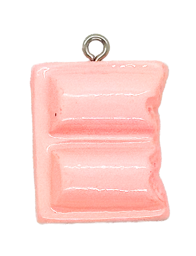 Dije chocolate rosa c/pitón x 1 un.