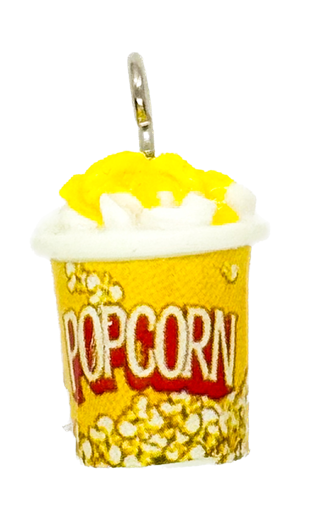 Dije popcorn amarillo c/pitón x 1 un.