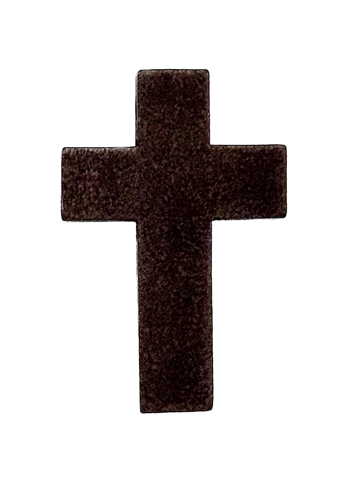 Cruz madera 33x22 negra x 10un