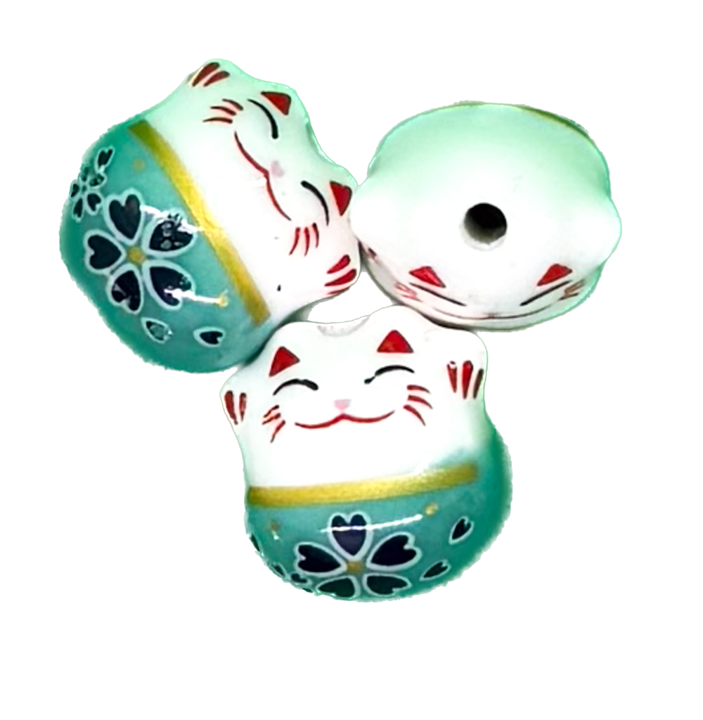 Gatitos cerámica aqua