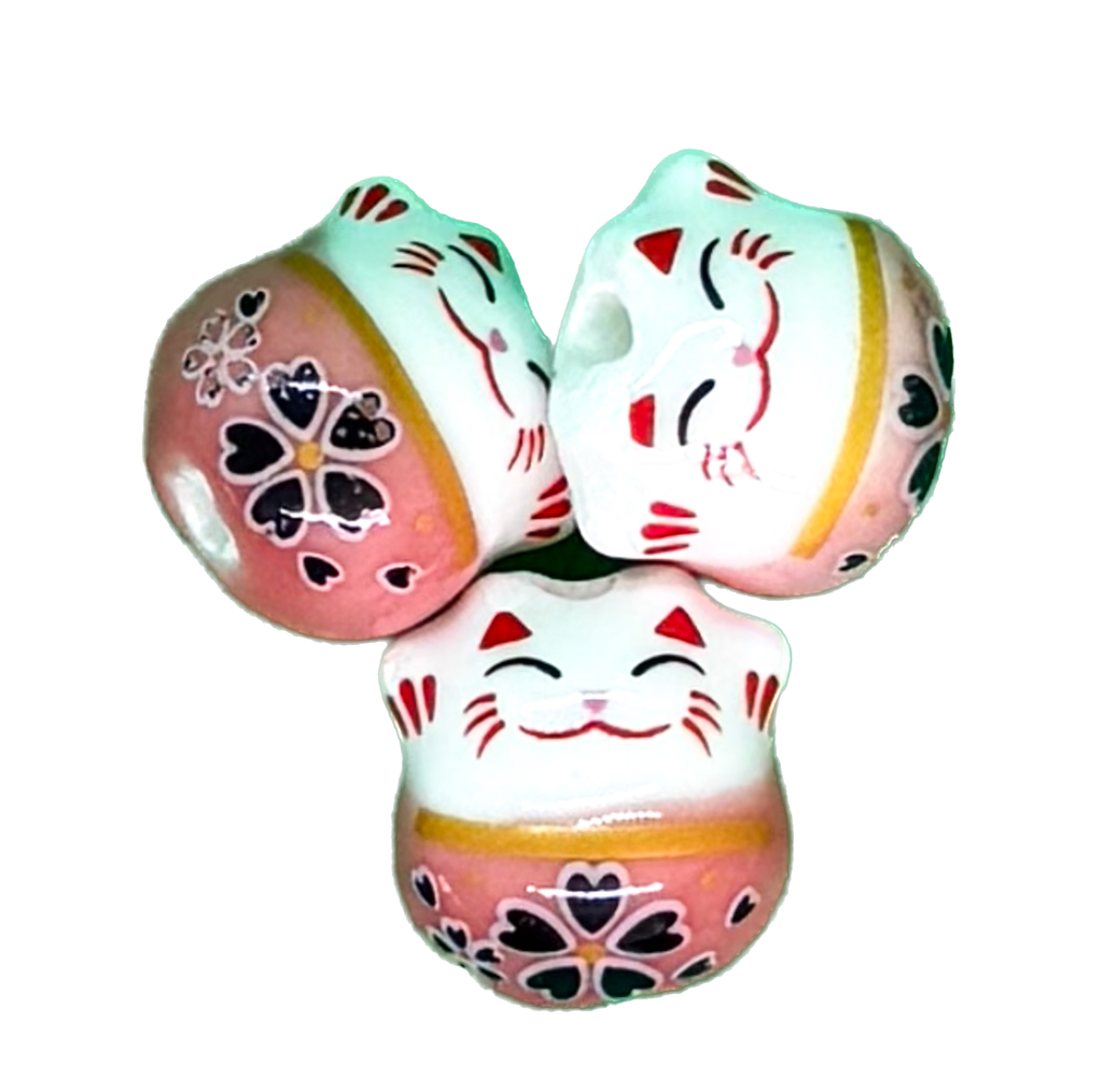 Gatitos cerámica rosa