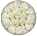 Perla de río plástica corazón multip 10mm x 10gr.