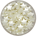 Perla de río plástica estrella 10mm x 10gr.
