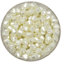 Perla de río plástica rombo facetado 6mm x 10gr.