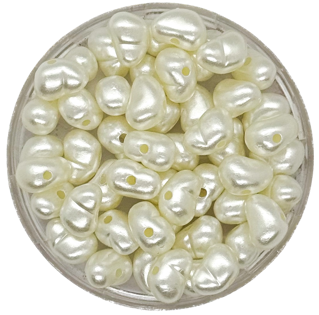 Perla de río plástica piedrita irregular #03 x 10gr.