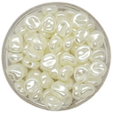 Perla de río plástica piedrita irregular 8mm #02 x 10gr