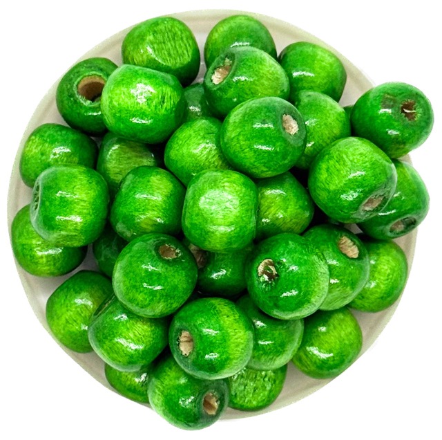 Bolita madera 10mm verde claro
