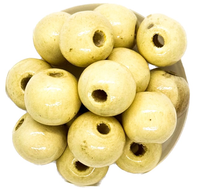Bolita madera 15mm beige