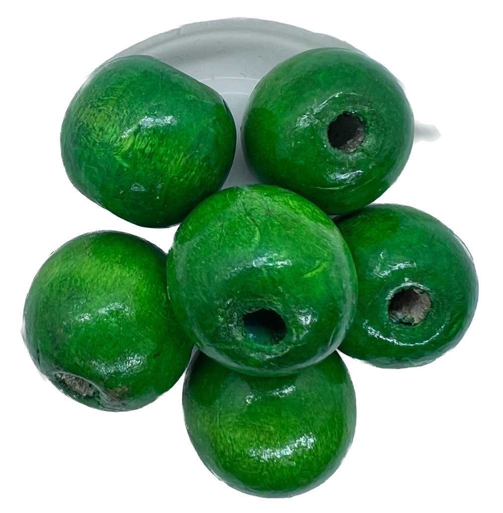 Bolita madera 15mm verde claro