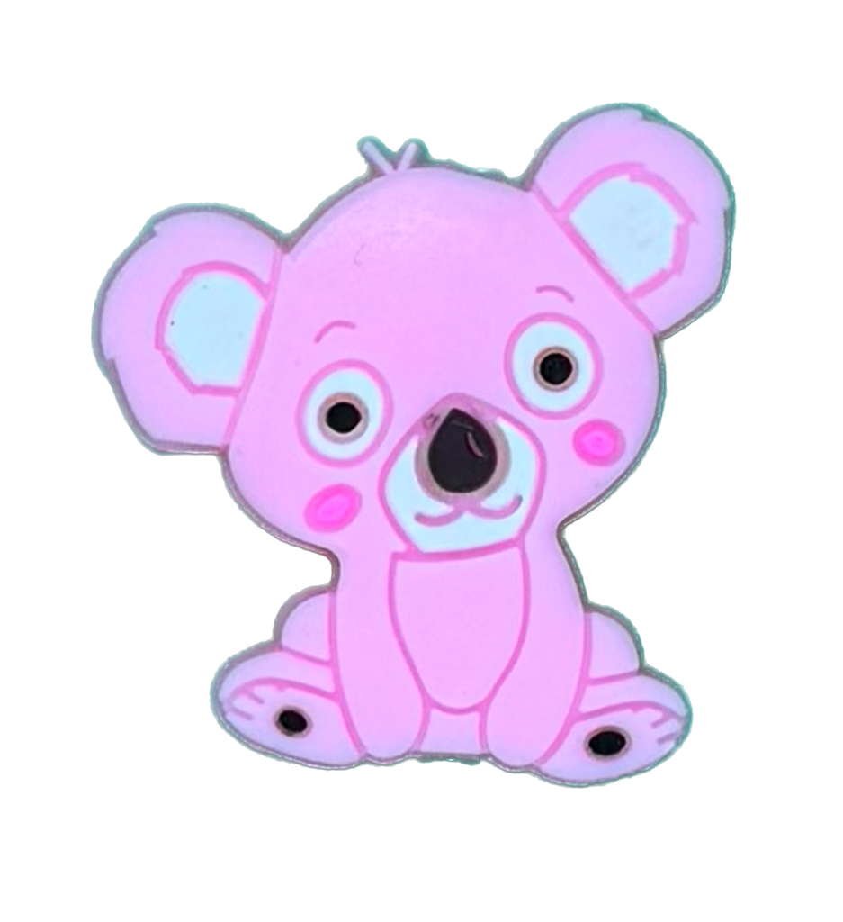 Dije silicona pasante No-Tox Koala rosa x 1 un.