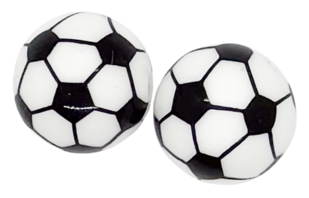 Dije silicona pasante No-Tox Pelota fútbol x 1 un.