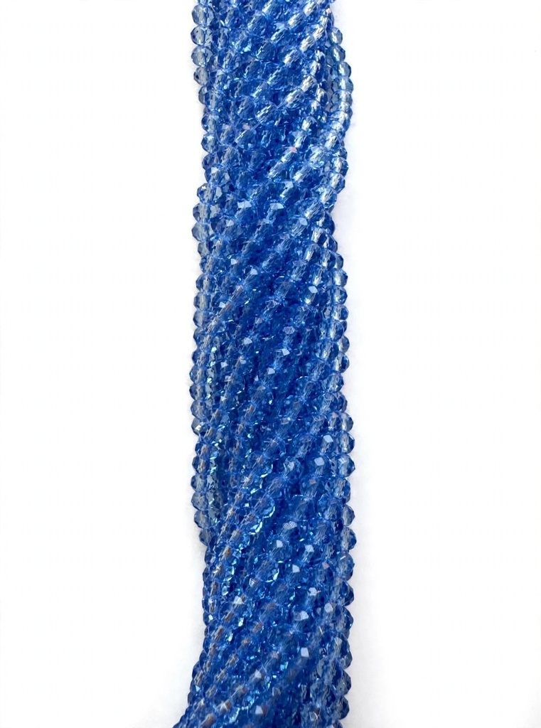 Cristal de roca 4mm azúl claro transparente (GC)