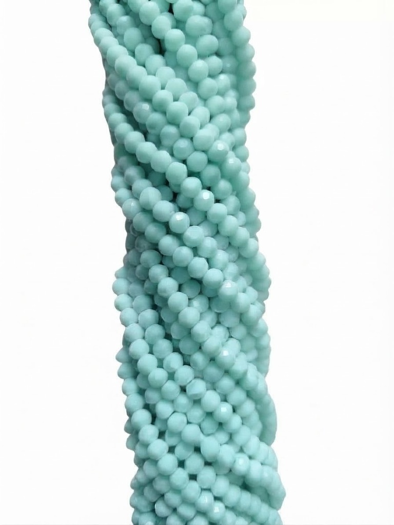 Cristal de roca 6mm aqua opaco
