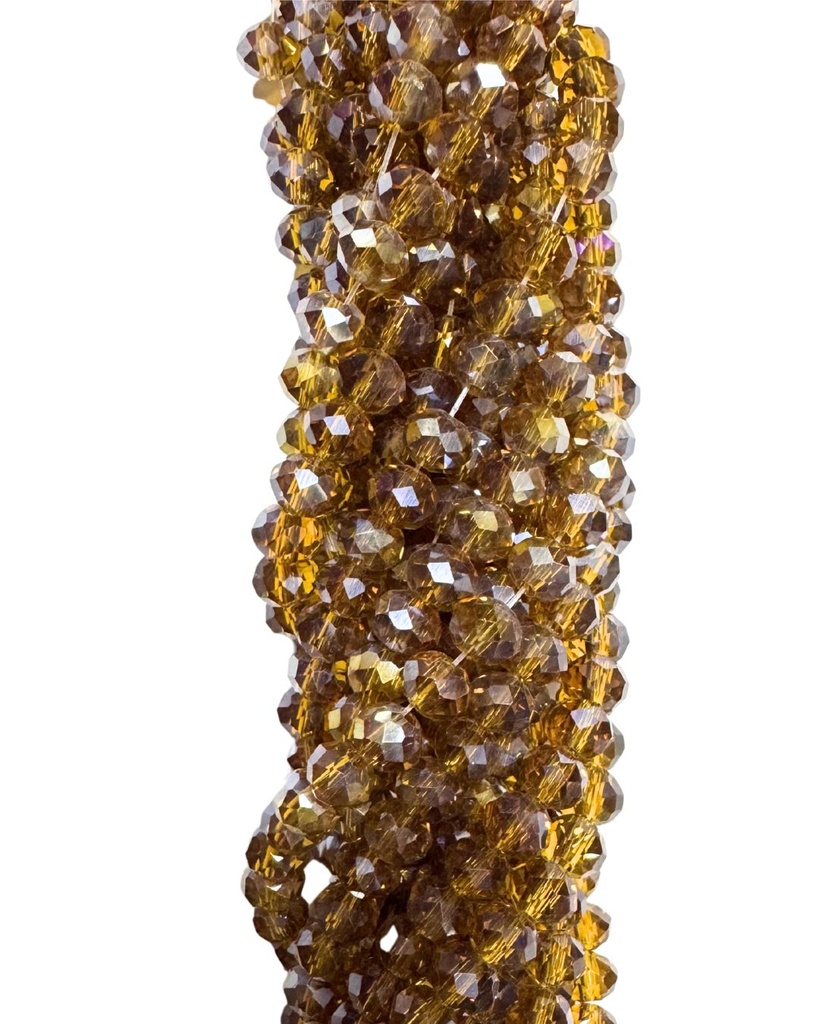 Cristal de roca 6mm marrón caramelo transp (GB)