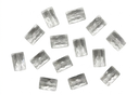 Cairel acrílico transparente rectángulo 15x10mm x 10gr.