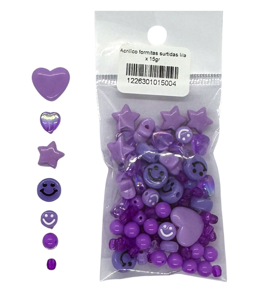 Acrilíco mix formitas lila x 15gr