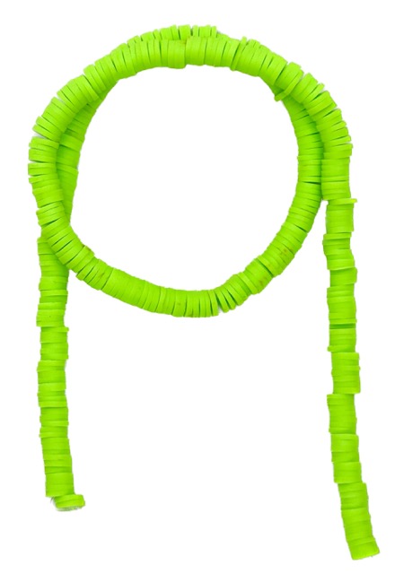 Tira Fimo plano 6 mm verde lima flúor