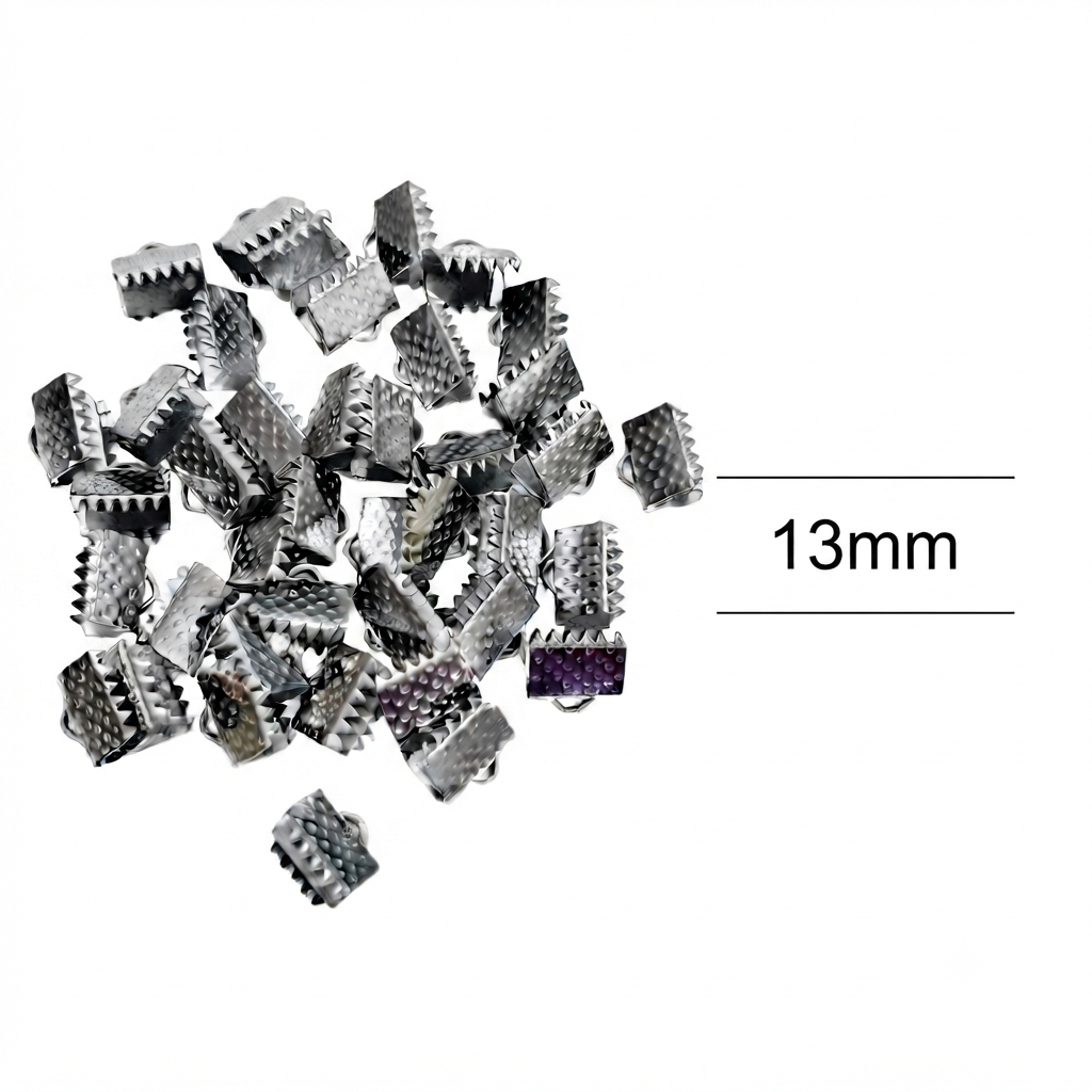 Cocodrilo metal plateado 13mm x 10g.