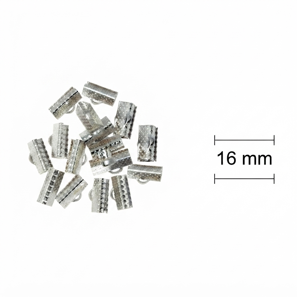 Cocodrilo metal plateado 16mm x 10g.