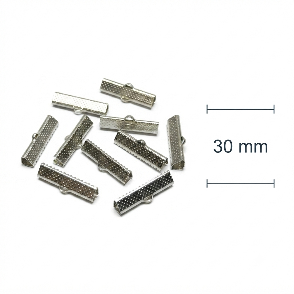 Cocodrilo metal plateado 30mm x 10g.