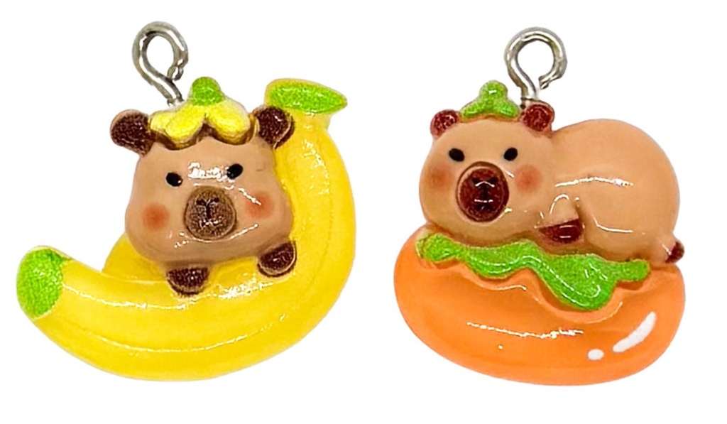 Dije capibara c/pitón #001 x 1 un.